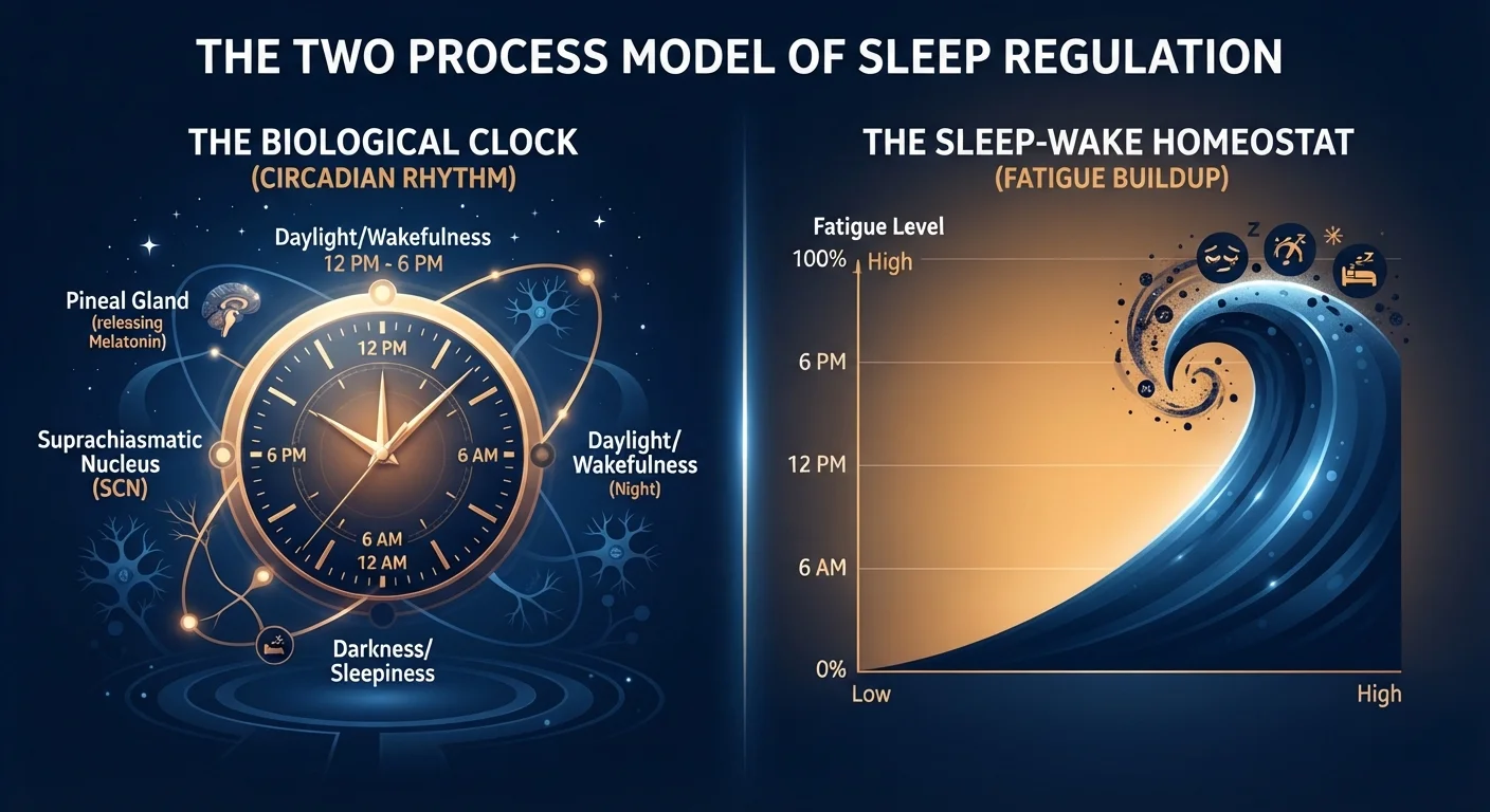 Circadian Rhythm vs. Sleep Pressure: Two Forces That Control When You Fall Asleep