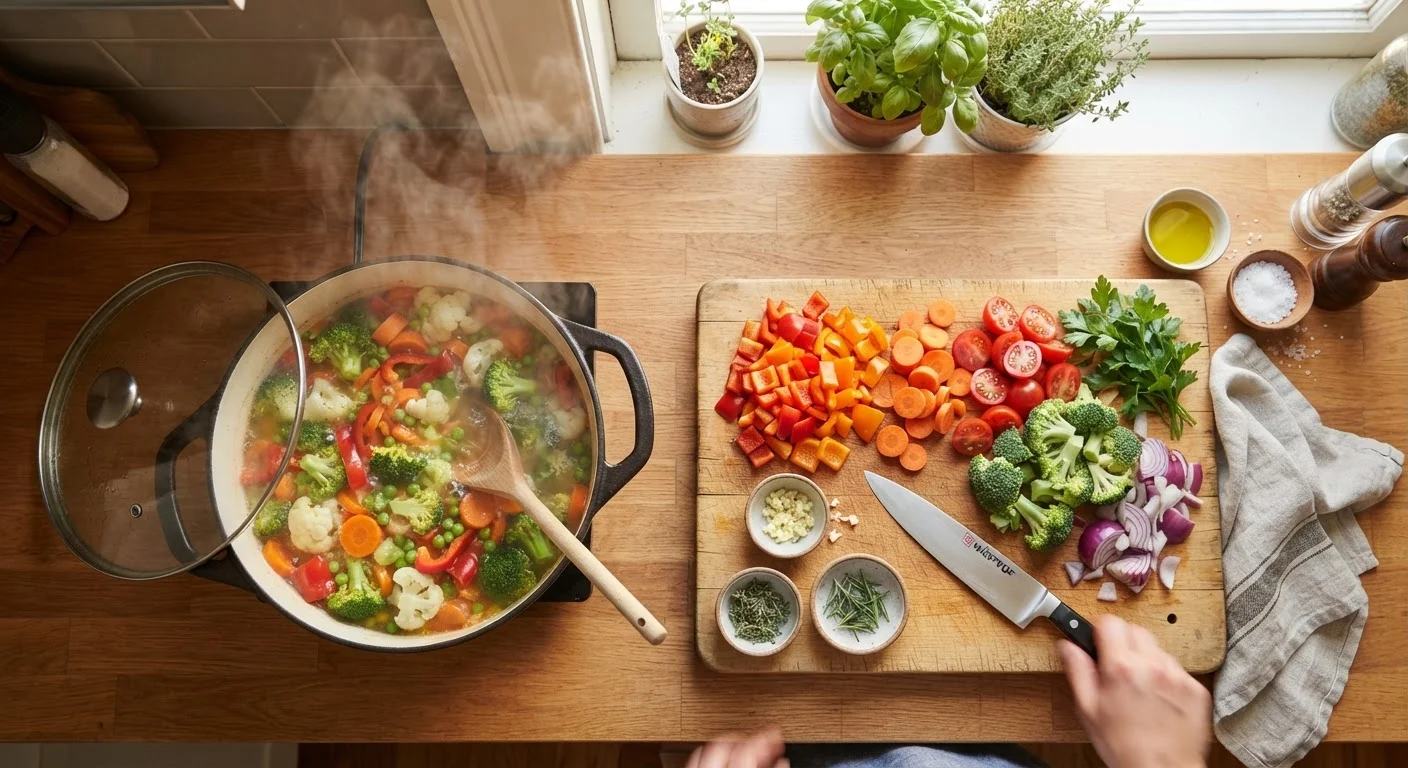 Cooking's Effect on Vitamins: What Heat, Water, and Light Actually Do