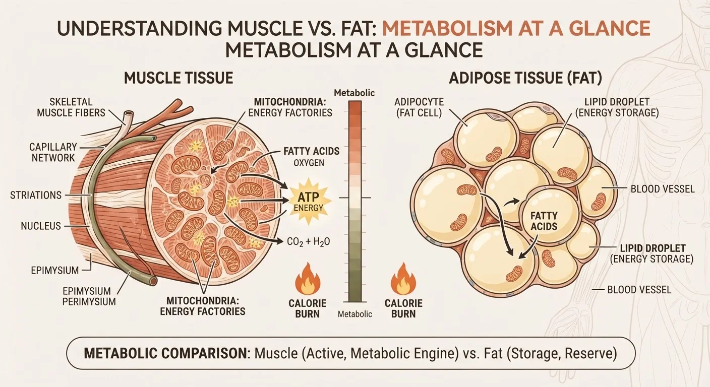Muscle Mass, Body Fat, and Metabolic Rate: How They're Connected